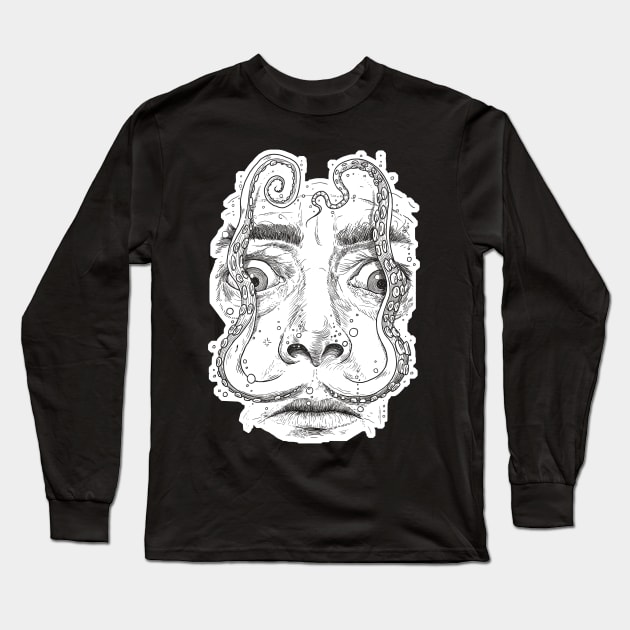 Octopus Dali Long Sleeve T-Shirt by NikKor
